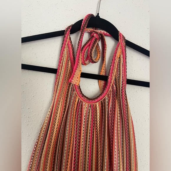 Judith March Multicolor Halter Striped Dress Size S - Picture 4 of 10